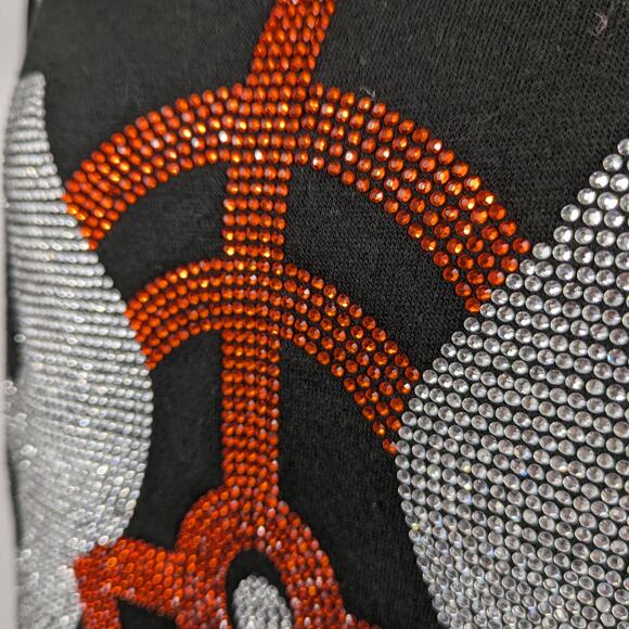 Scares Studio Designer Womens Small Sweater Rhinestone Target New York Ghost - Picture 5 of 12